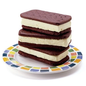 stack of ice cream sandwiches