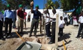 Laying the foundation for the Capitol Child Development Center in Haiti