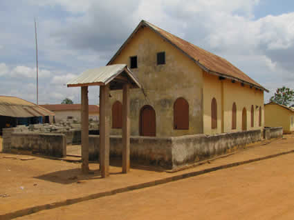 exterior of church in Ghana