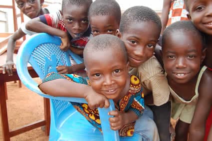 group of children in Ghana