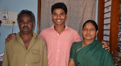 Arun and his parents