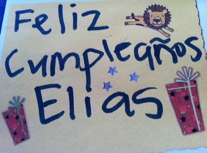 Happy Birthday card in Spanish