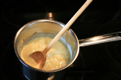 sauce pan simmering butter