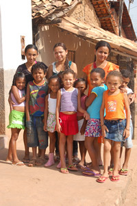 group of women and children