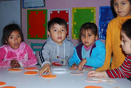 young children in classroom