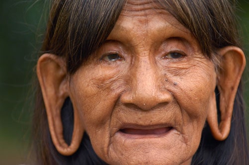 A woman in Ecuador