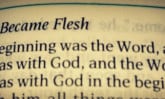 one word became flesh