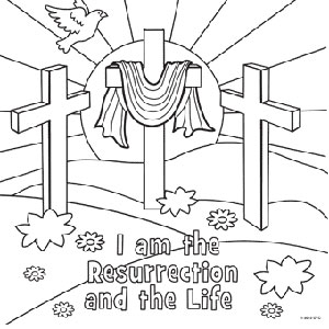 easter resurrection coloring page