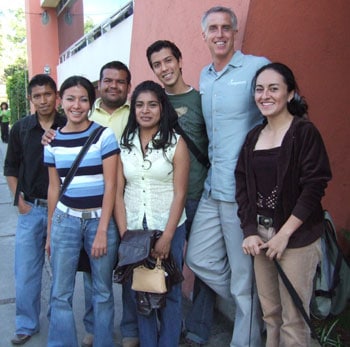 Mike with several LDP students attending the University of Guatemala