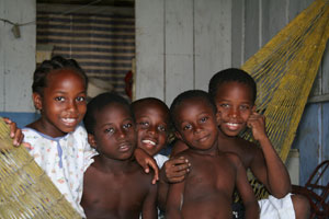 Maritza's Children Enjoying The Hammock