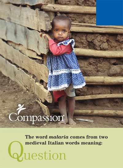An add graphic promoting Compassion.