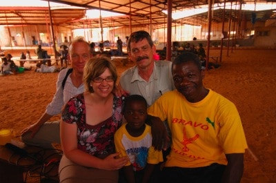 group of people with child smiling