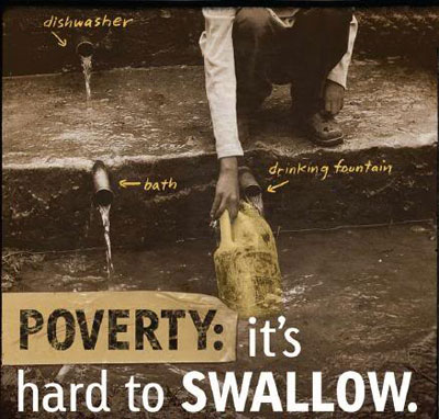 poverty it's hard to swallow poster