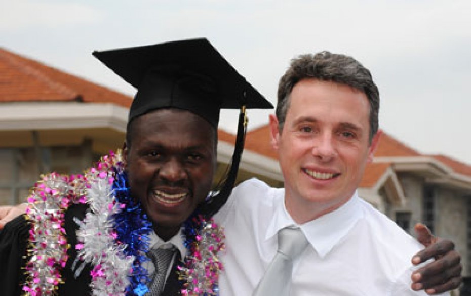 two men at a graduation