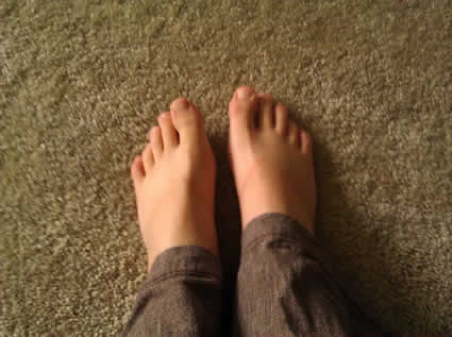 bare feet