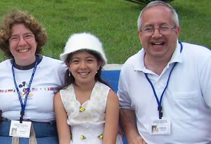 Chuck and Linda Guth with sponsored child