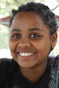 smiling Ethiopian girl