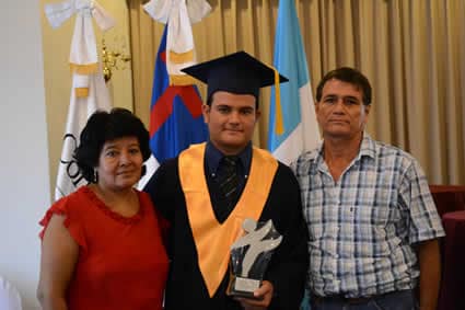 graduate with parents