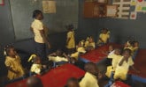 young children in Haitian classroom