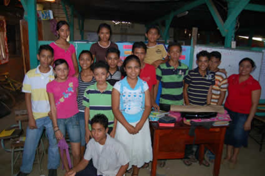 group of children in classroom