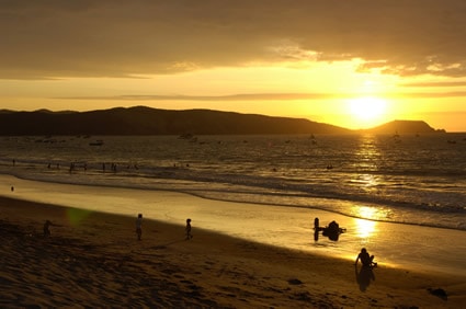 beach at sunset