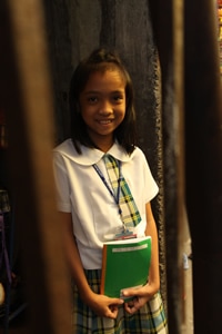 girl in school uniform