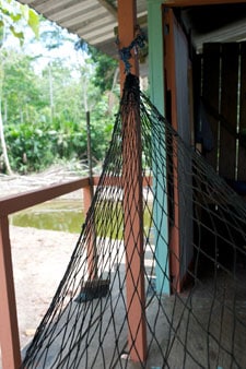 hammock on a porch