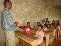 Ethiopian children in classroom