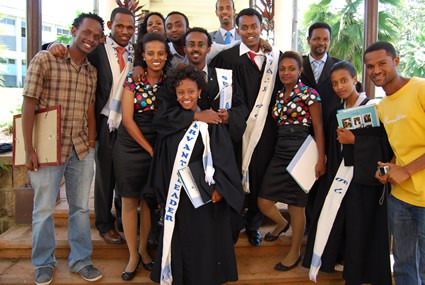 a group of graduating students