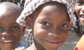 smiling children in Haiti