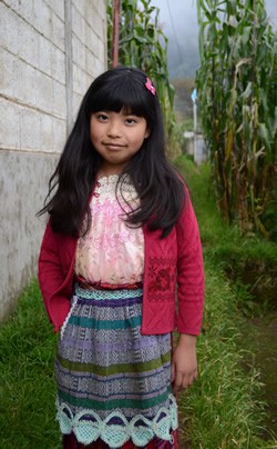 young Guatemalan girl smiling