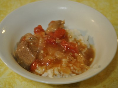 bowl of Ugandan stew