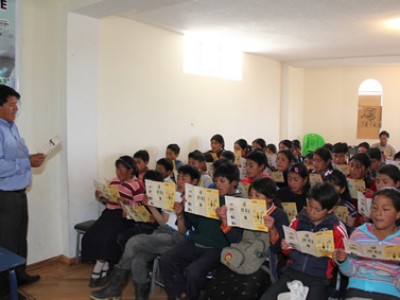 group of children learning
