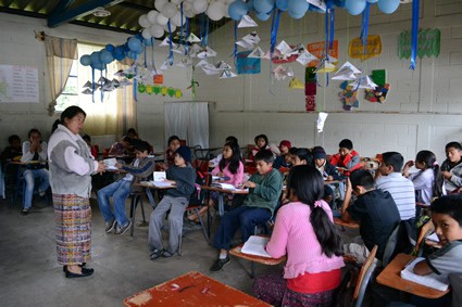 classroom in Guatemala