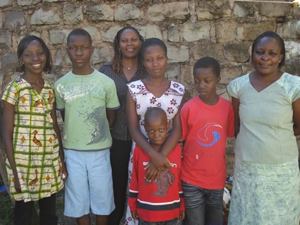 group of women and children