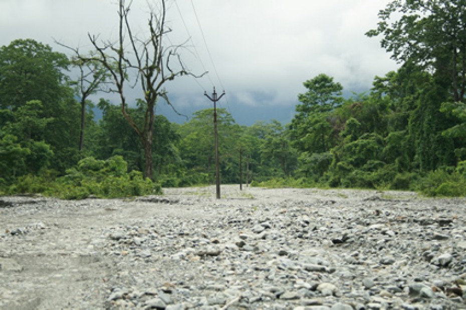 dry riverbed