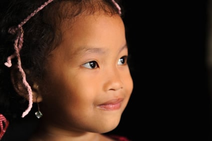 portrait of young Indonesian girl