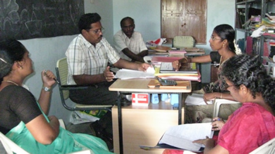 group of people during staff meeting