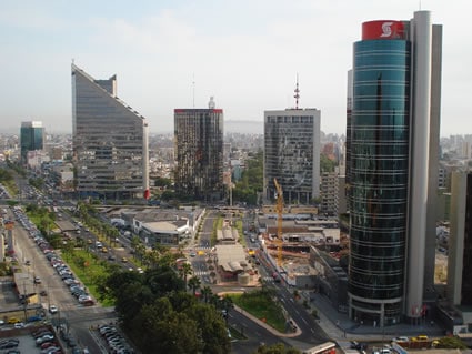 city view of skyscrapers