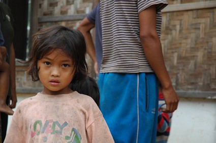 young girl wearing a pink shirt