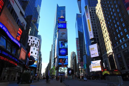 building in Times Square