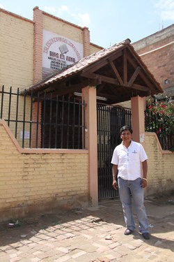 boy standing outside