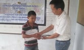 child receiving award