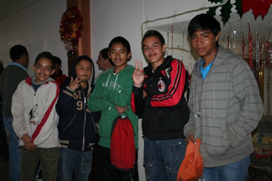 group of Mexican teens