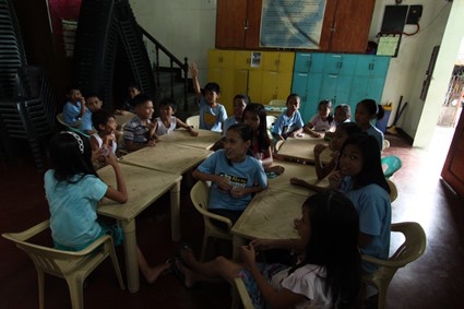 children in a classroom