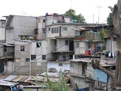 homes in a city in a developing nation