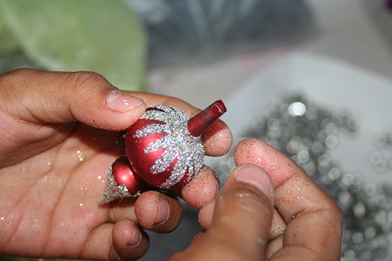 red christmas ornament