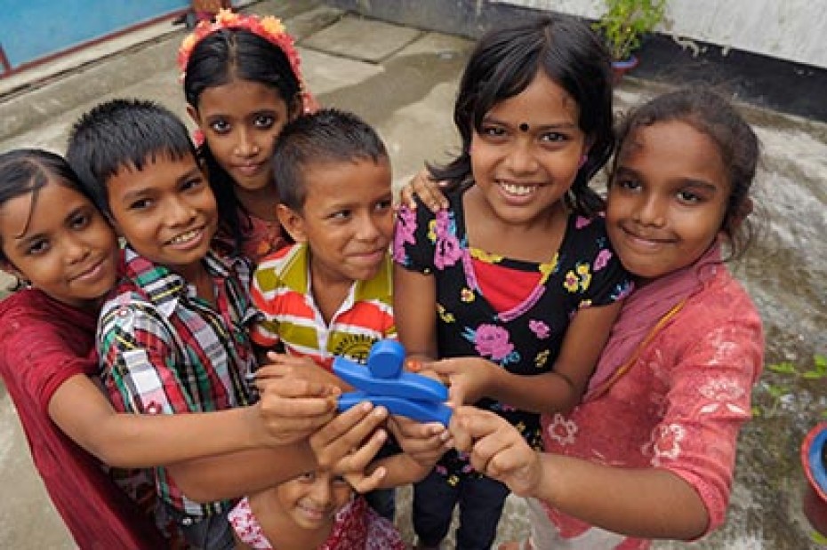 group of smiling children