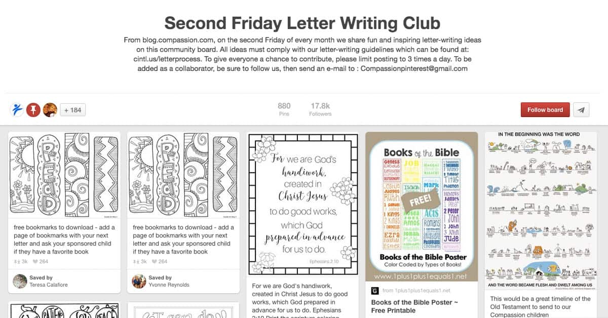 Join the Second Friday Letter Writing Club on Pinterest