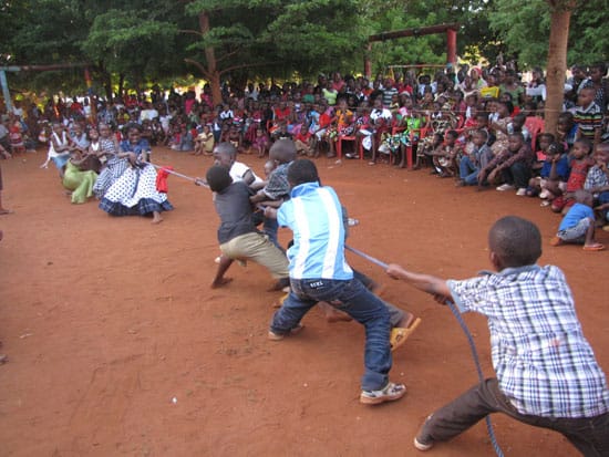 christmas in tanzania tug o war